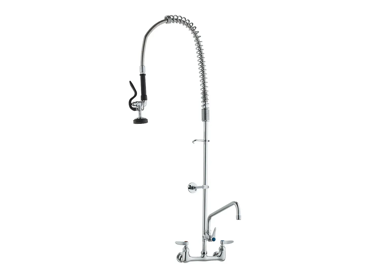 Torneira de Cozinha, SucceBuy Torneira de Pia de Cozinha Comercial de Parede com Pulverizador de Pré-enxaguamento, Altura de 120 cm