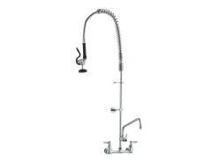 Torneira de Cozinha, SucceBuy Torneira de Pia de Cozinha Comercial de Parede com Pulverizador de Pré-enxaguamento, Altura de 120 cm