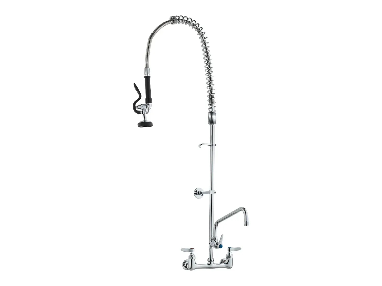 Torneira de Cozinha, SucceBuy Torneira de Pia de Cozinha Comercial de Parede com Pulverizador de Pré-enxaguamento, Altura de 120 cm