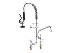Torneira de Cozinha, SucceBuy Torneira de Lava-loiça de Cozinha Comercial com Pulverizador de Pré-enxaguamento, 66 cm de Altura
