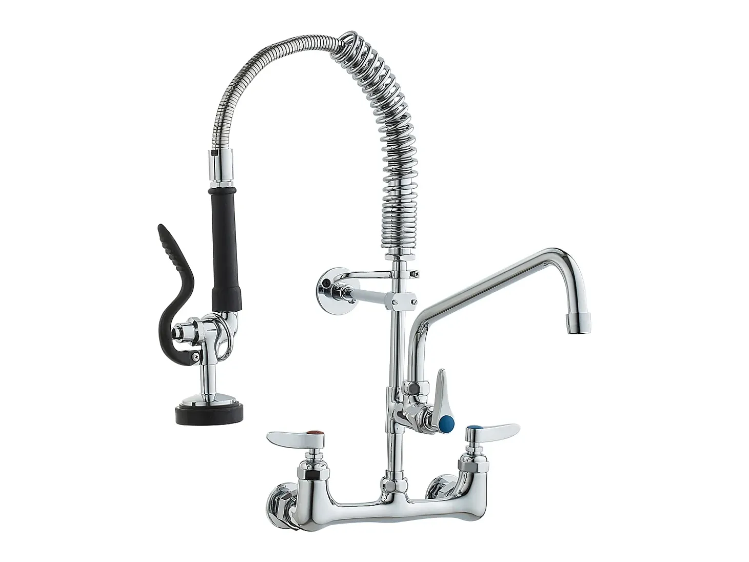 Torneira de Cozinha, SucceBuy Torneira de Parede Comercial - Com Pulverizador de Pré-Enxágue, 53.3 cm