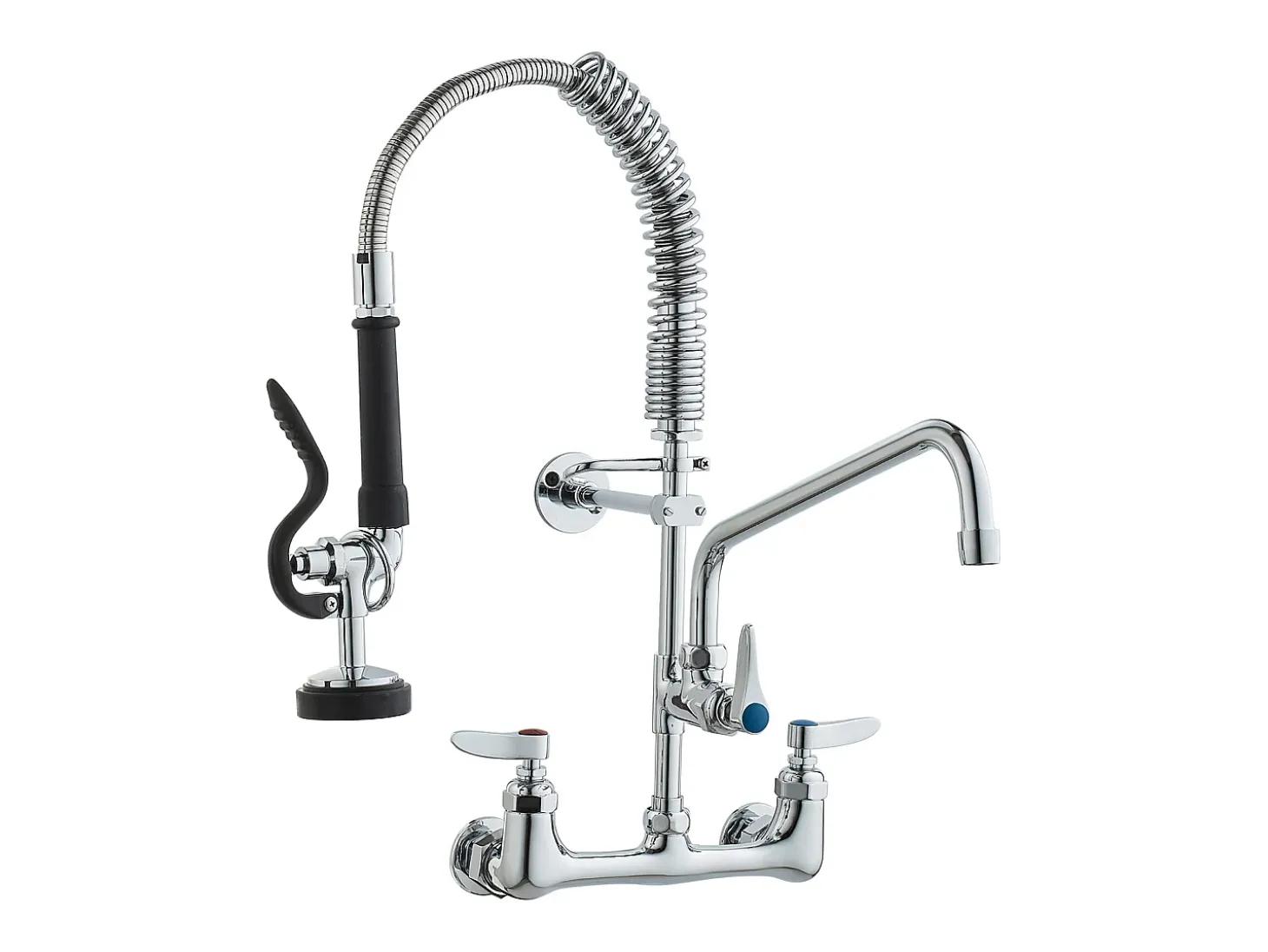 Torneira de Cozinha, SucceBuy Torneira de Parede Comercial - Com Pulverizador de Pré-Enxágue, 53.3 cm