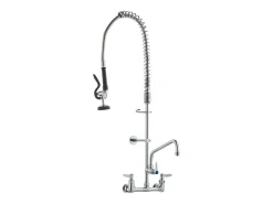 Torneira de Cozinha, SucceBuy Torneira de Pia de Cozinha Comercial de Parede - Com Pulverizador de Pré-Enxaguamento, 91 cm