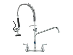 Torneira de Cozinha, SucceBuy Torneira de Parede Comercial - Com Pulverizador de Pré-Enxágue, 63.5 cm
