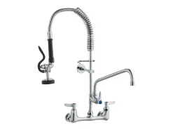 Torneira de Cozinha, SucceBuy Torneira de Parede Comercial - Com Pulverizador de Pré-Enxágue, 63.5 cm