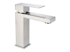Torneira misturadora em inox, níquel escovado, P15,3 x A17,8 x C4,9 cm, CANILAS