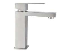 Torneira misturadora em inox, níquel escovado, P15,3 x A17,8 x C4,9 cm, CANILAS