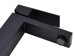 Torneira misturadora mecânica em inox, preto mate, P15,3 x A17,8 x C4,9 cm, CANILAS