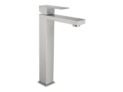 Torneira misturadora quad. mecânica aço inoxidável, níquel escovado, C5xA31xL18 cm CANILAS