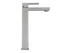 Torneira misturadora quad. mecânica aço inoxidável, níquel escovado, C5xA31xL18 cm CANILAS