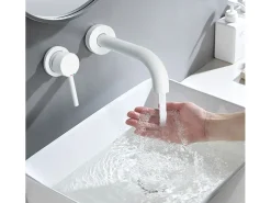 Torneira Oculta Para Lavatório Rea Lungo White + Box