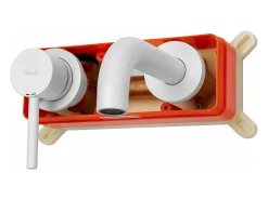 Torneira Oculta Para Lavatório Rea Lungo White + Box