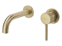 Torneira Oculta Rea Lungo Brush Gold + Box