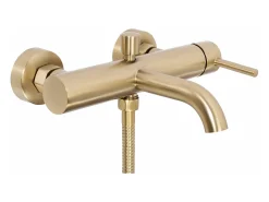 Torneira Para Banheira Rea Lungo Brush Gold