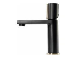 Torneira Para Lavatório Rea Icon Low Black/Gold