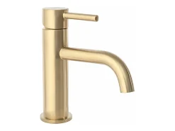 Torneira Para Lavatório Rea Lungo Low Brush Gold