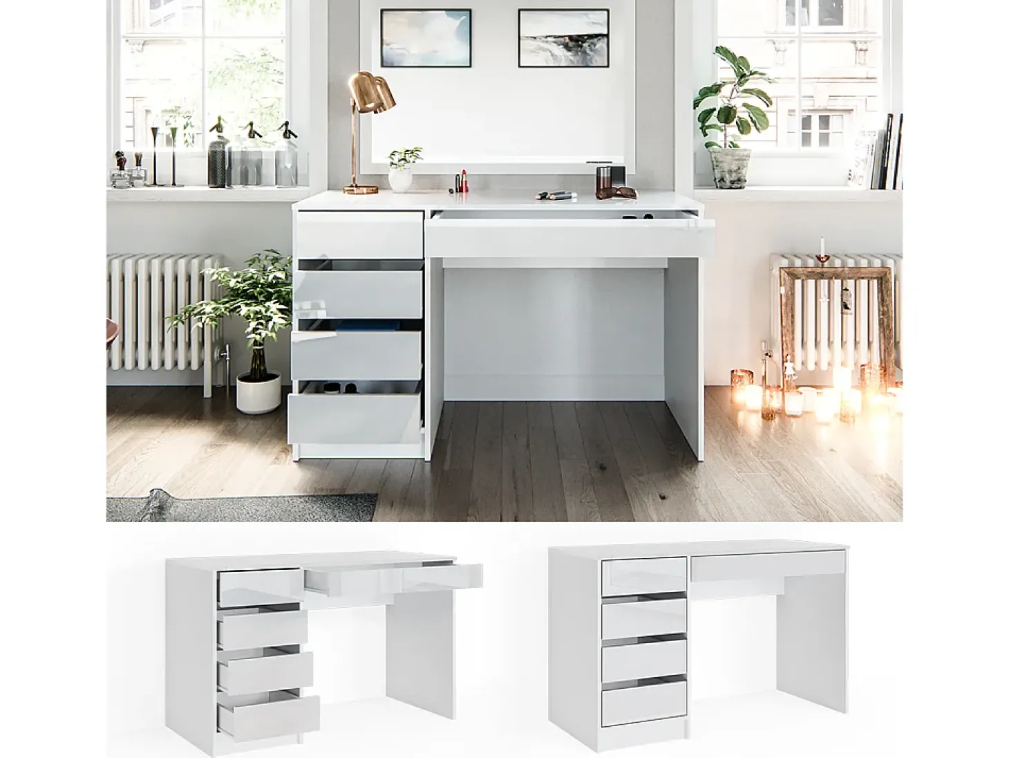 Toucador branco 120x55x75 sherry