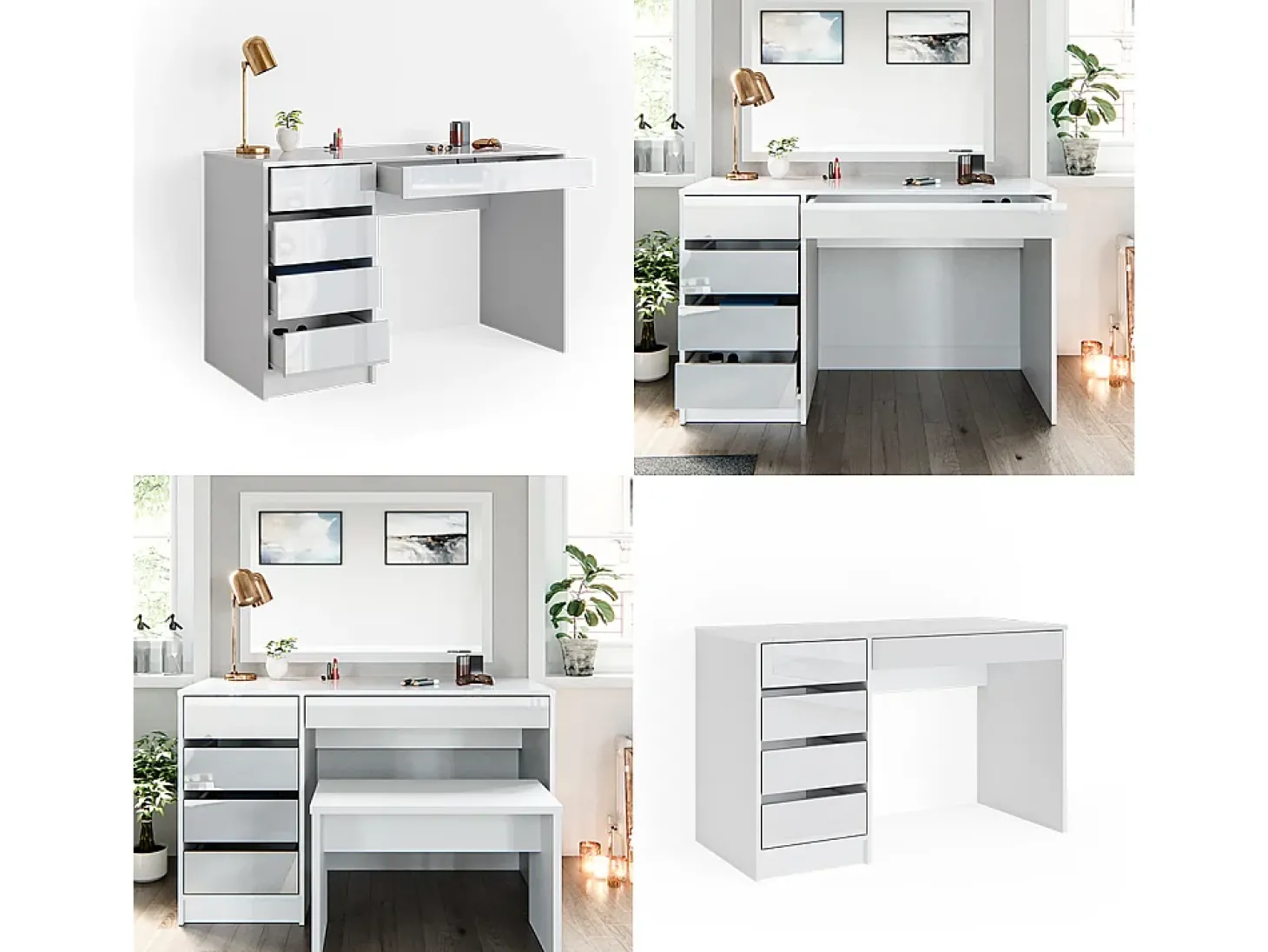 Toucador branco 120x55x75 sherry