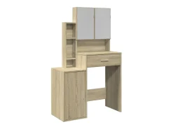 Toucador com armário 80x35x132 cm cor carvalho sonoma