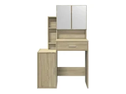 Toucador com armário 80x35x132 cm cor carvalho sonoma