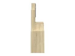 Toucador com armário 80x35x132 cm cor carvalho sonoma