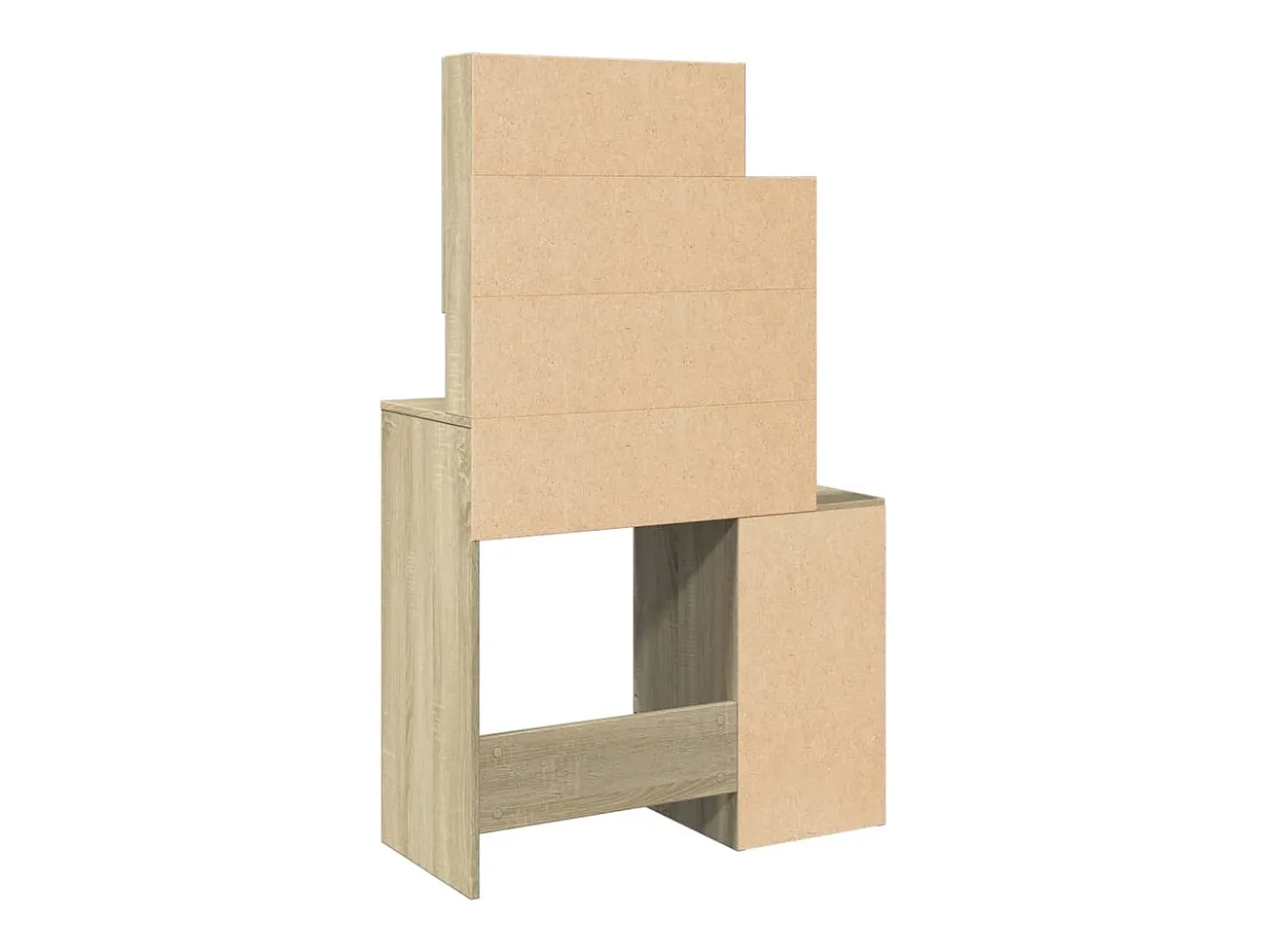 Toucador com armário 80x35x132 cm cor carvalho sonoma