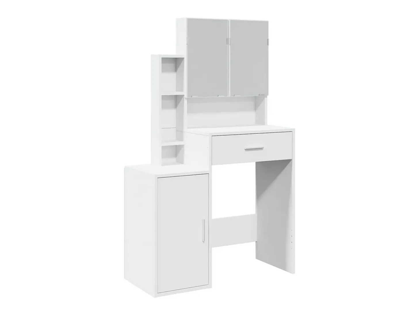 Toucador com armário 80x35x132 cm cor branco