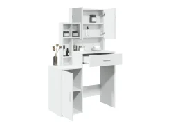 Toucador com armário 80x35x132 cm cor branco