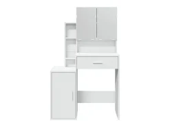 Toucador com armário 80x35x132 cm cor branco