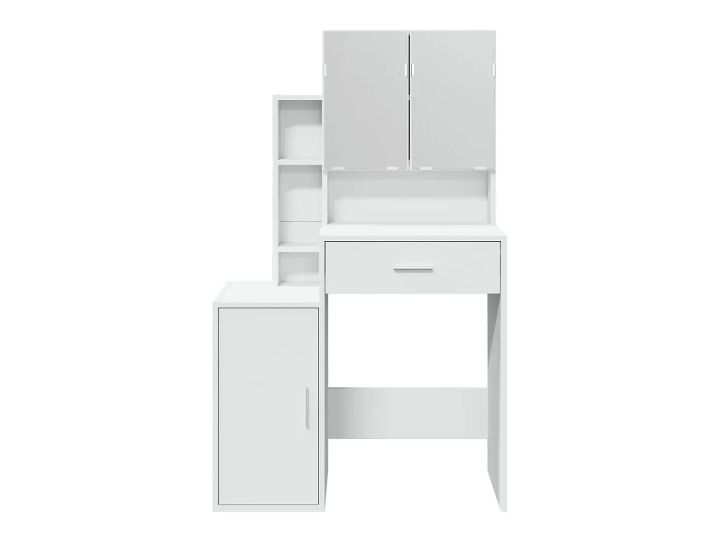 Toucador com armário 80x35x132 cm cor branco