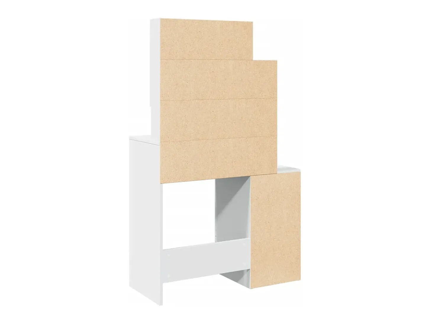 Toucador com armário 80x35x132 cm cor branco