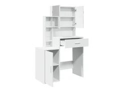 Toucador com armário 80x35x132 cm cor branco