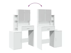 Toucador com armário 80x35x132 cm cor branco