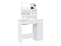 Toucador com espelho 86,5x35x136 cm cor branco