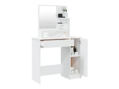 Toucador com espelho 86,5x35x136 cm cor branco