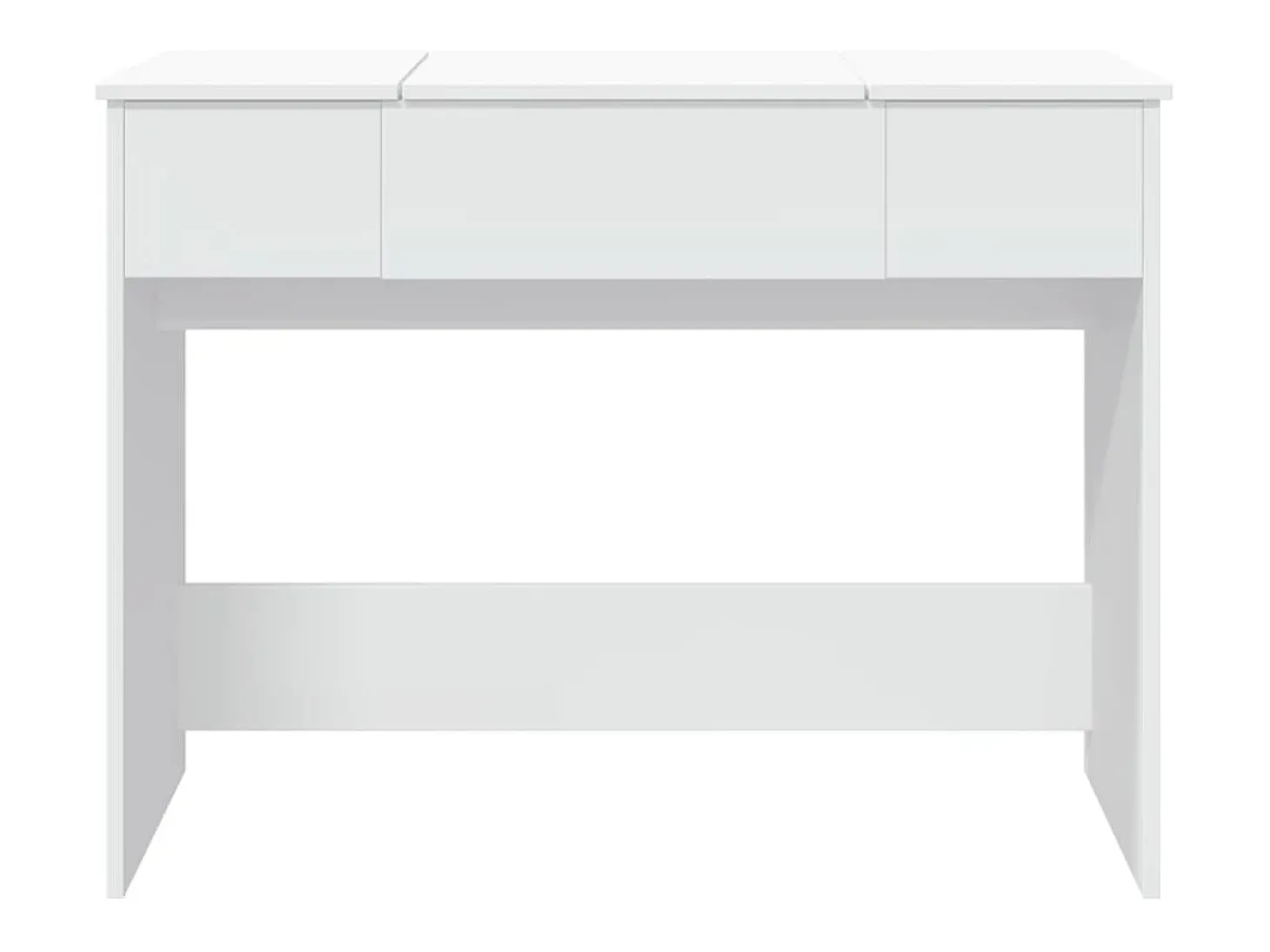 Toucador com espelho 100x45x76 cm branco