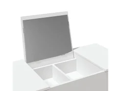 Toucador com espelho 100x45x76 cm branco