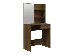 Toucador com espelho 74,5x40x141 cm cor carvalho castanho