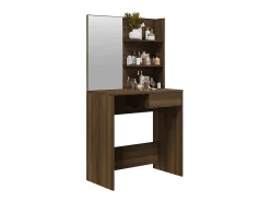 Toucador com espelho 74,5x40x141 cm cor carvalho castanho