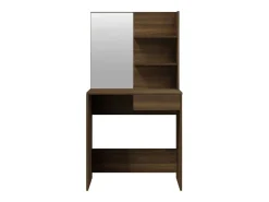 Toucador com espelho 74,5x40x141 cm cor carvalho castanho