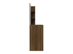 Toucador com espelho 74,5x40x141 cm cor carvalho castanho