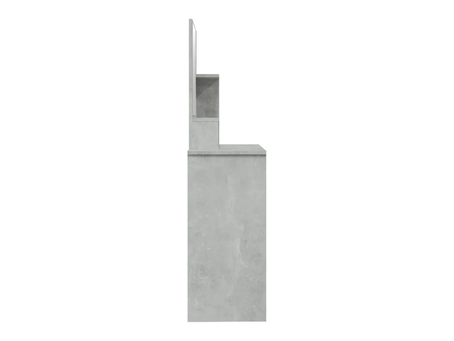 Toucador com espelho 86,5x35x136 cm cinzento cimento