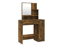Toucador com espelho 86,5x35x136 cm cor carvalho fumado
