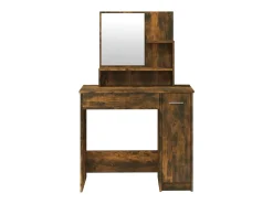 Toucador com espelho 86,5x35x136 cm cor carvalho fumado