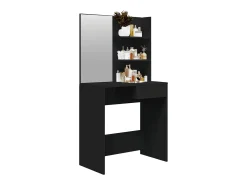 Toucador com espelho 74,5x40x141 cm preto
