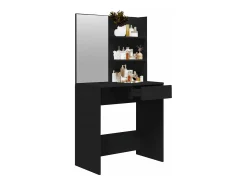 Toucador com espelho 74,5x40x141 cm preto