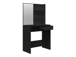 Toucador com espelho 74,5x40x141 cm preto