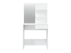 Toucador com espelho 74,5x40x141 cm branco brilhante