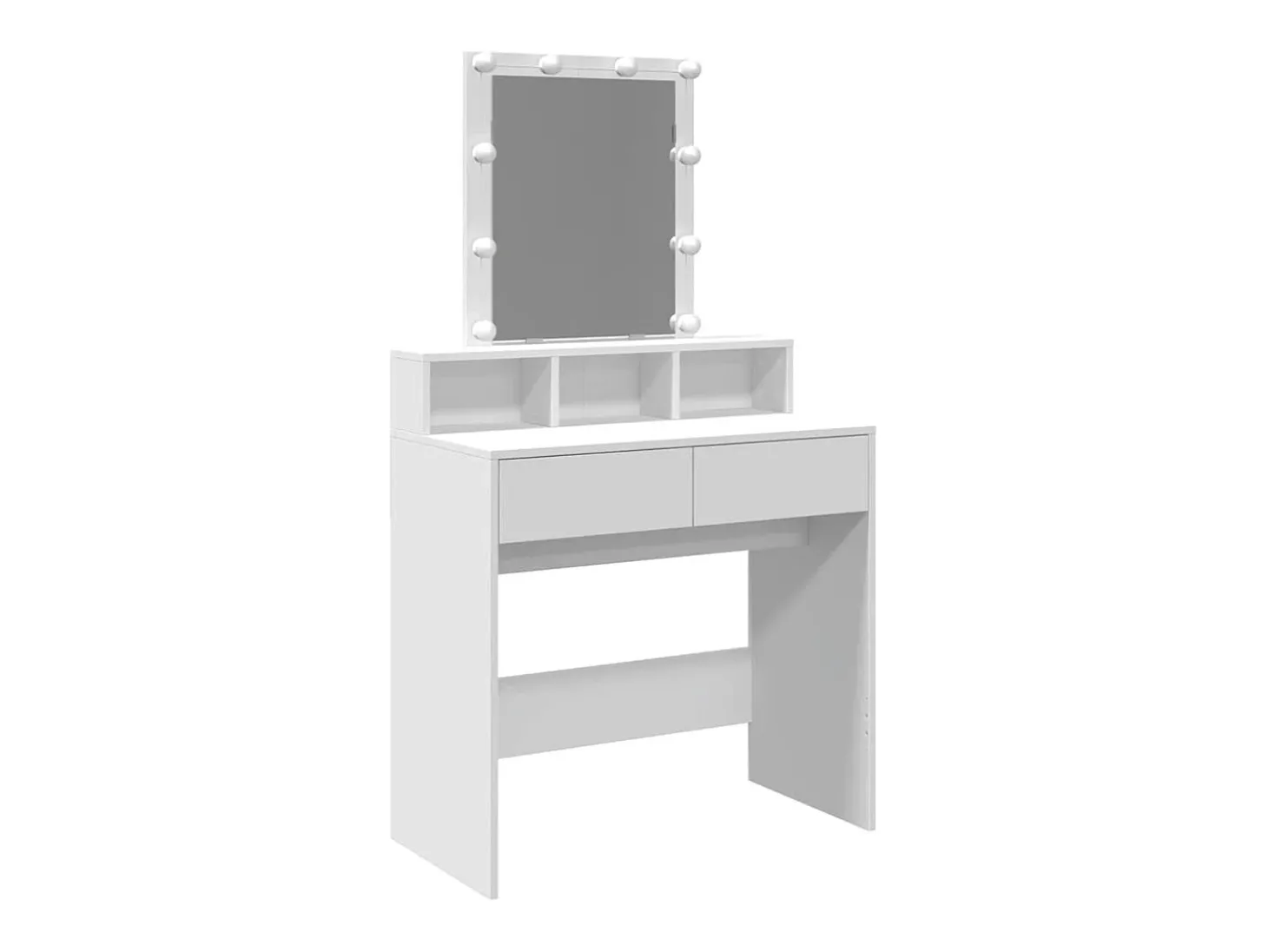 Toucador com LED 80x41x144,5 cm branco