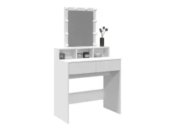 Toucador com LED 80x41x144,5 cm branco